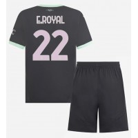 Camisa de Futebol AC Milan Emerson Royal #22 Equipamento Alternativo Infantil 2024-25 Manga Curta (+ Calças curtas)